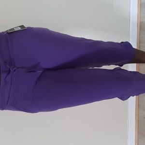 NWT Wuhou purple lounge capris